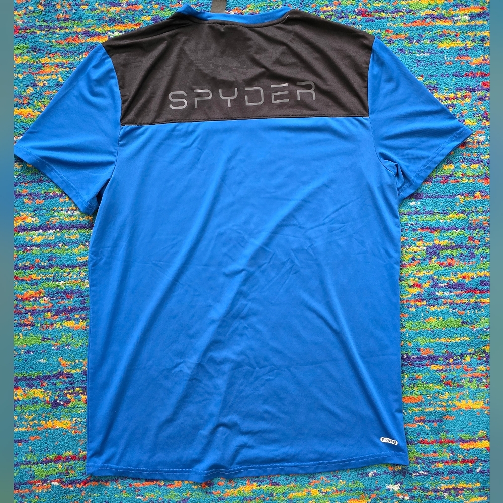 Spider Active Men's Blue‎ Athletic Shirt size LG - Picture 4 of 4